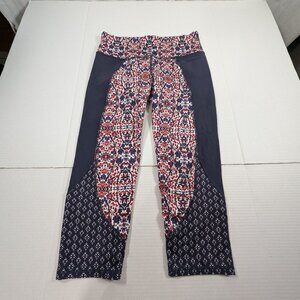 Athleta Mid Rise Indigo Shores Chaturanga Capri Size Medium